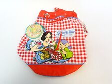 Vintage Pyramid Walt Disney Snow White Drawstring Backpack / Satchel New w/Tags picture