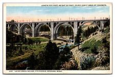 Latah Creek Bridge, 6th Avenue, Spokane, Washington Postcard picture