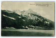 c1910 Greetings from Haldensee With Tannheimer Group Tyrol Austria Postcard picture