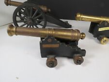 Vintage Jamestown Ships Cannon Brass Cast Iron PLUS 2 OTHERS ALL 1 PRICE picture