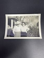 Photograph Of Husband And Wife In Front Yard Wearing Mexico Straw Hat, Pipe picture