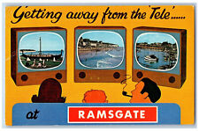 Ramsgate Kent England Postcard Greetings from Ramsgate 1970 Multiview Vintage picture