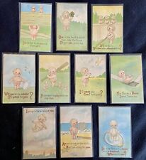 Vintage Postcards Baseball Kiddies 10-card Lot L&R Publishers Fan-ie Series 100 picture