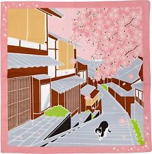 Tama's Walk JAPANESE Cotton Wrapping Cloth FUROSHIKI Scarf Tapestry 50x50cm NO4 picture