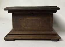 Early Victor Vic II Humpback Phonograph Cabinet Case w/ Hardware Face Plate picture