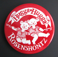 Vtg 1987 Rosenshontz Hugga Hugga Bears Children's Music Duo Pinback Button picture