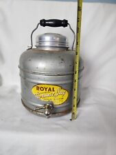 ANTIQUE ROYAL LIGHTWEIGHT THERMIC JUG METAL - VERY COOL - BUP picture