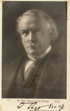 DAVID LLOYD GEORGE (GREAT BRITAIN) - PICTURE POST CARD SIGNED picture