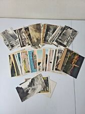 Vintage Lot of 75 Unposted Linen and Photo Postcards Circa 1930 picture