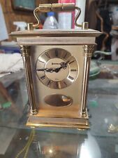 Vintage Benchmark West Germany 8 Day Chime Carriage Clock Brass Desk SSS picture