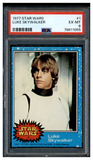 PSA # 76611055 1977 Topps Star Wars #1 Luke Skywalker PSA 6 EX-MT picture
