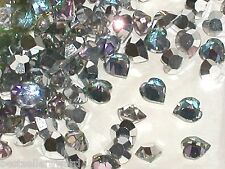 10pc Sparkly Vitrail rainbow Swarovski Heart Crystals wholesale flat gem 5x5.5mm picture