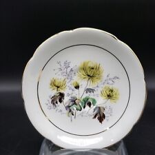 Vintage Royal Imperial Finest Bone China Saucer Yellow Floral Gold Trim England picture