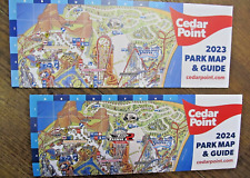 2023 and 2024 Cedar Point Amusement Park ~ Park Map / Guide Brochure TT2 Coaster picture