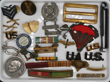 Antique & Vintage Military Medals/Pins/Badges Lot WW1 WW2 -Current LOT picture