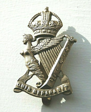 Original WWII Cap Badge British Army Royal Regiment Irish Rifles Quis Separabit  picture