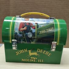 John Deere Moline Mini Lunchbox Empty Candy Tin GUC picture