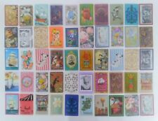 Single Swap Playing Cards Lot Of 50 VTG & Modern GUC Mermaid Ship Dog Owl Floral picture