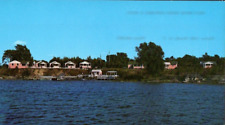 Mil's River Shore Cottages & Motel Clayton 1000 Islands New York Vtg Postcard picture