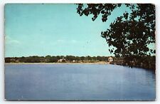 1950s OKLAHOMA CITY OK LAKE OVERHOLSER PHOTOCHROME POSTCARD P3230 picture