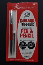 Vintage (c1975) VERY RARE Garland Twin-O-Matic Chrome Ballpoint & Mechan. Pencil picture