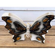 Vintage 1950s Large Butterfly Shaped Wall Pocket Vase Planter Ceramic picture