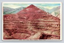 Old Postcard Utah Copper Mine Bingham Canyon Mountain picture