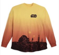 Disney Parks Star Wars Sunset Tie-Dye Tattooine Spirit Jersey NWOT picture