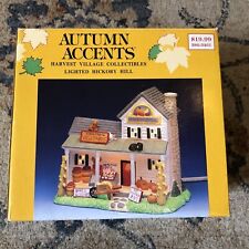 Autumn Accents Harvest Village Collectible Porcelain Lighted Hickory Hill House picture