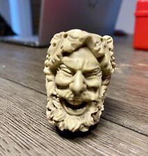 Large Meerschaum Pipe Laughing Man with Beard & Mustache picture