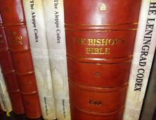 X-RARE 1568 BISHOPS BIBLE  tetragrammaton LEATHER Jehovah Watchtower research picture