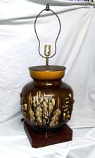 Large Mid Century Modern Asian Ceramic Lamp Celadon Vase picture