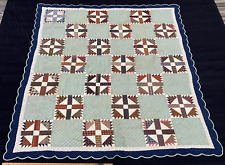 Antique Early 1900's Delectable Mountain Quilt picture