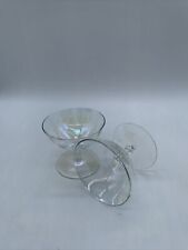 VTG Liqueur Glass Set 6-Dorothy Thorpe Elegant Crystal Bubble Clear Iridescent picture