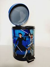 Rare 11 Inch 2009 Star Wars Clone Wars Trash Can w/Step Top picture