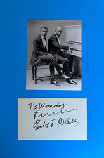 Eubie Blake  (Ragtime Jazz Pianist, Composer) Boldly Hand Signed Card With Photo picture
