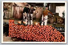 Postcard Men Pouring Copper Ingots c1906 3P picture