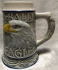Avon American Bald Eagle Tom O'Brien 3D Sculpted Porcelain Stein Mug Used picture