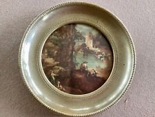 Vintage Italian Roberta Wood Wall Picture Frame, Made In Italy-4.5” Diameter picture