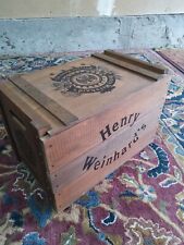 Vintage Henry Weinhard's PRIVATE reserve Wooden Crate Box Original Empty Bottles picture