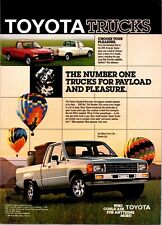 VINTAGE 1986 TOYOTA TRUCK PRINT AD picture