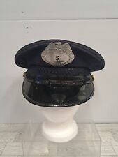 Vintage US Postal Service USPS Letter Carrier Mailman Hat Cap W/Badge Number 5 picture