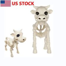 Halloween Skeleton Cow Decoration Skeleton Cow Statue Halloween Cow Skull Prop picture