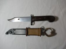 Cold War Romanian Bayonet and Scabbard Bakelite Handle picture