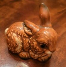 Vintage Goebel Brown Bunny Rabbit West Germany 3.75”L  34-814-06 picture