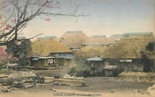 Postcard Japan C-1910 hand colored Typical Country House Farm 23-6662 picture