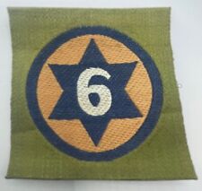 RARE ORIGINAL WW1 US ARMY 6th INFANTRY LIBERTY LOAN  PATCH EXC- 100 YEARS OLD picture
