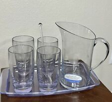 Vintage  Starbucks Art Deco Tray Pitcher 4 Glasses Stir Paddle Limited edition picture