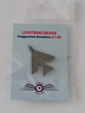 Wings Appeal RAF Lightning Badge Pin Royal Air Force Charity picture