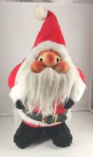 Vintage 1982 Rennoc Santakins Santa Clause Plush Chubby Red Rubber Cheeks 15